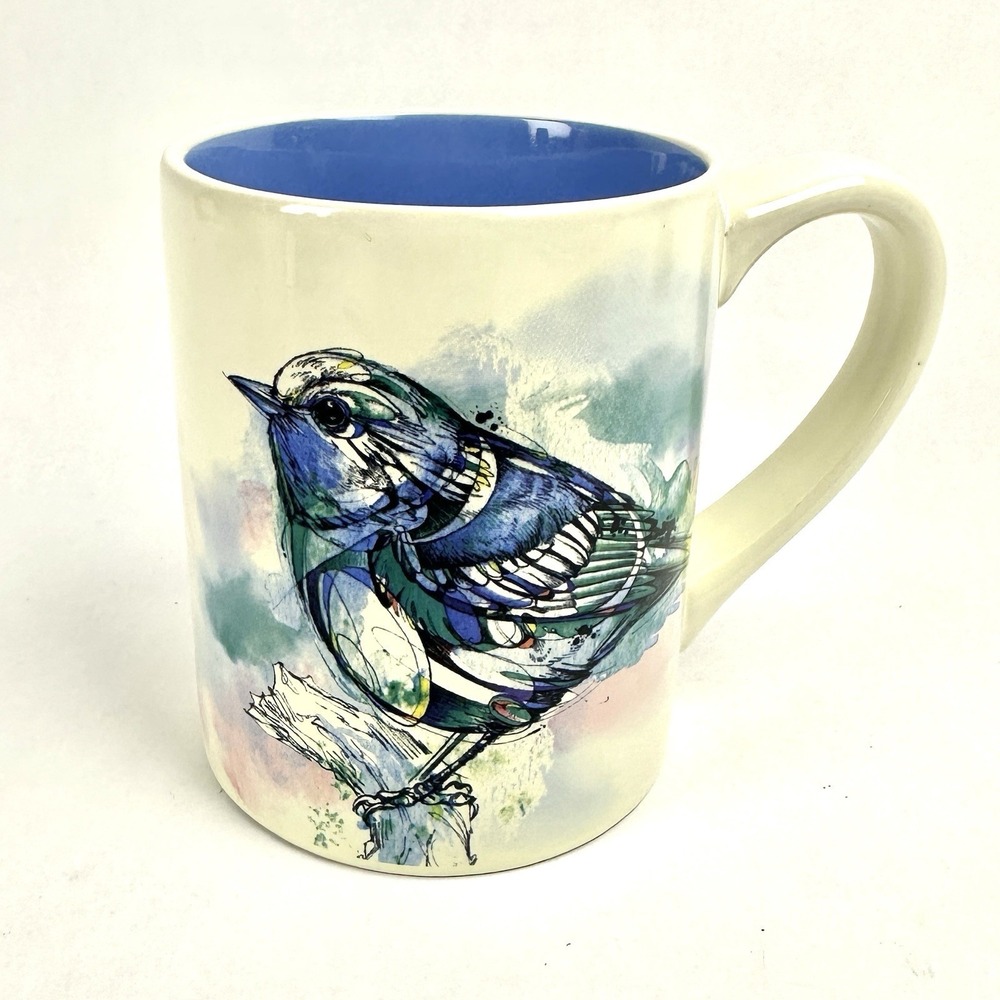 Enesco Izzy & Oliver Blue Bird Coffee Mug pre owned excellent condition
